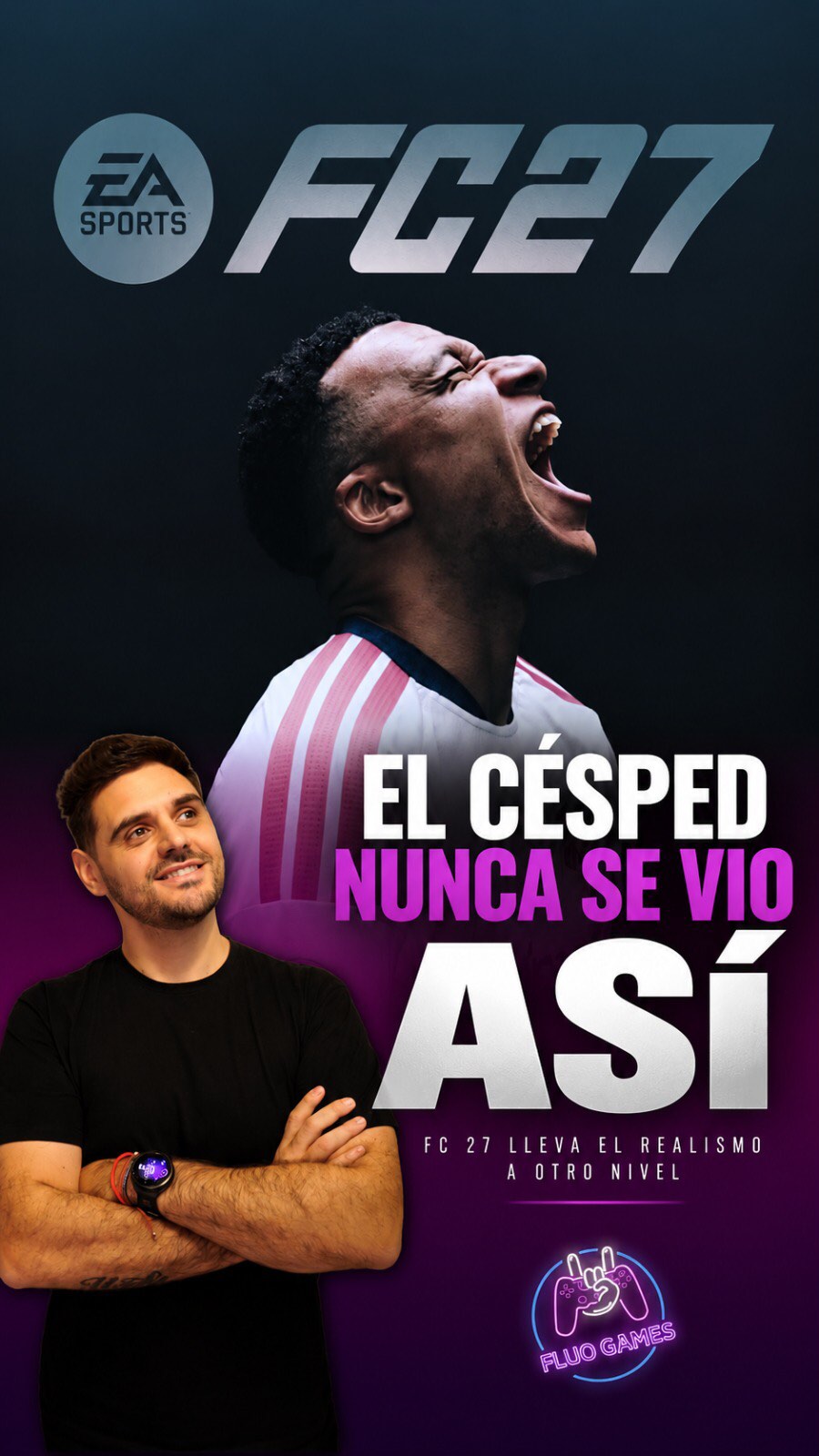 FluoGames Facebook ad: FC 27 está a nada de llegar y…