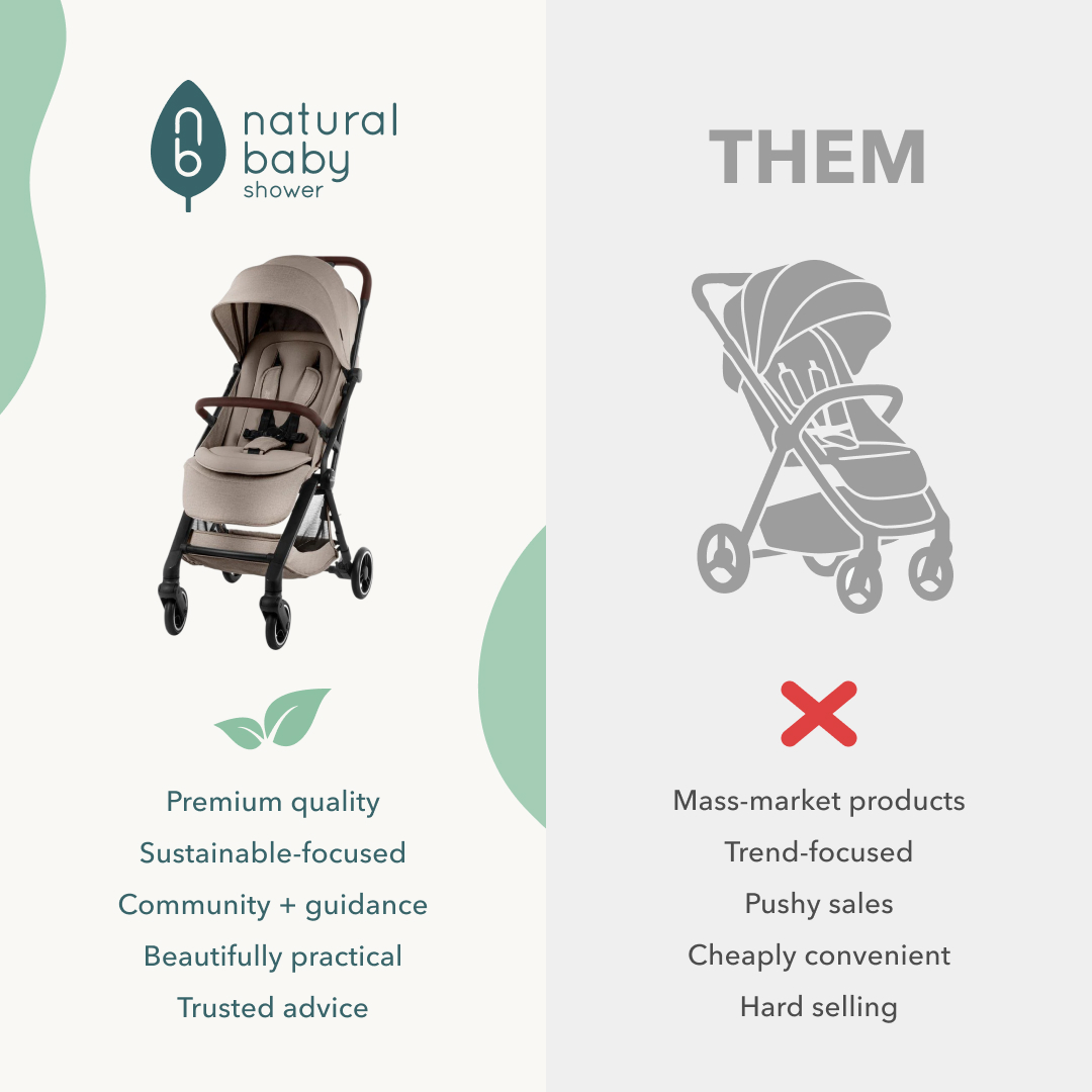 Natural Baby Shower Facebook ad