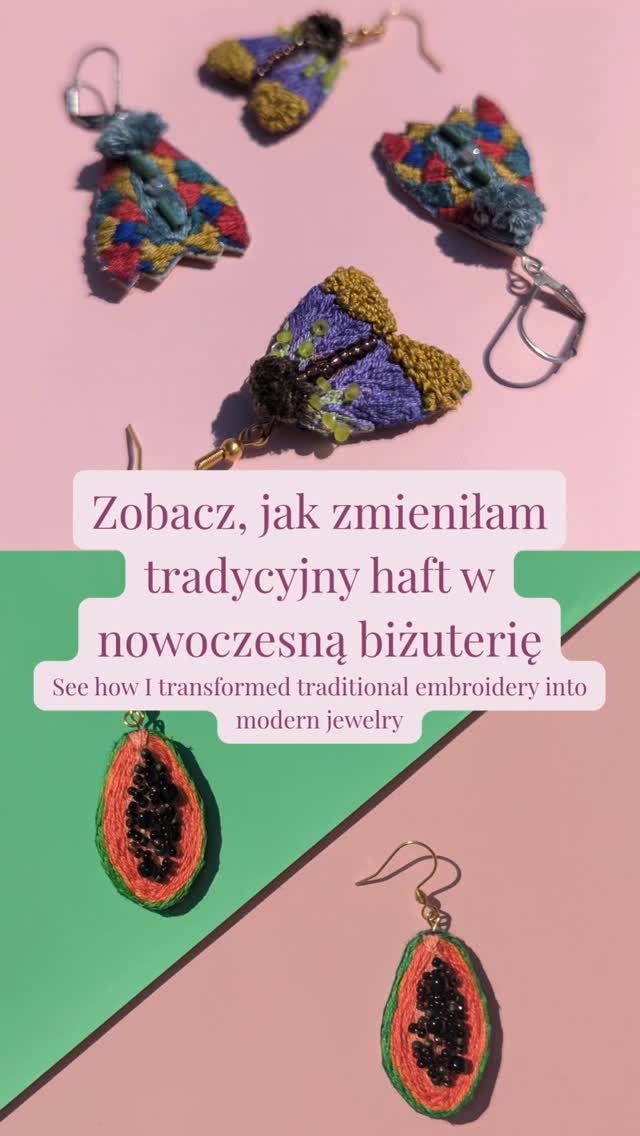 Papaya Embroidery Facebook ad: ENG Tradycyjny haft może wyglądać zupełnie inaczej, niż…