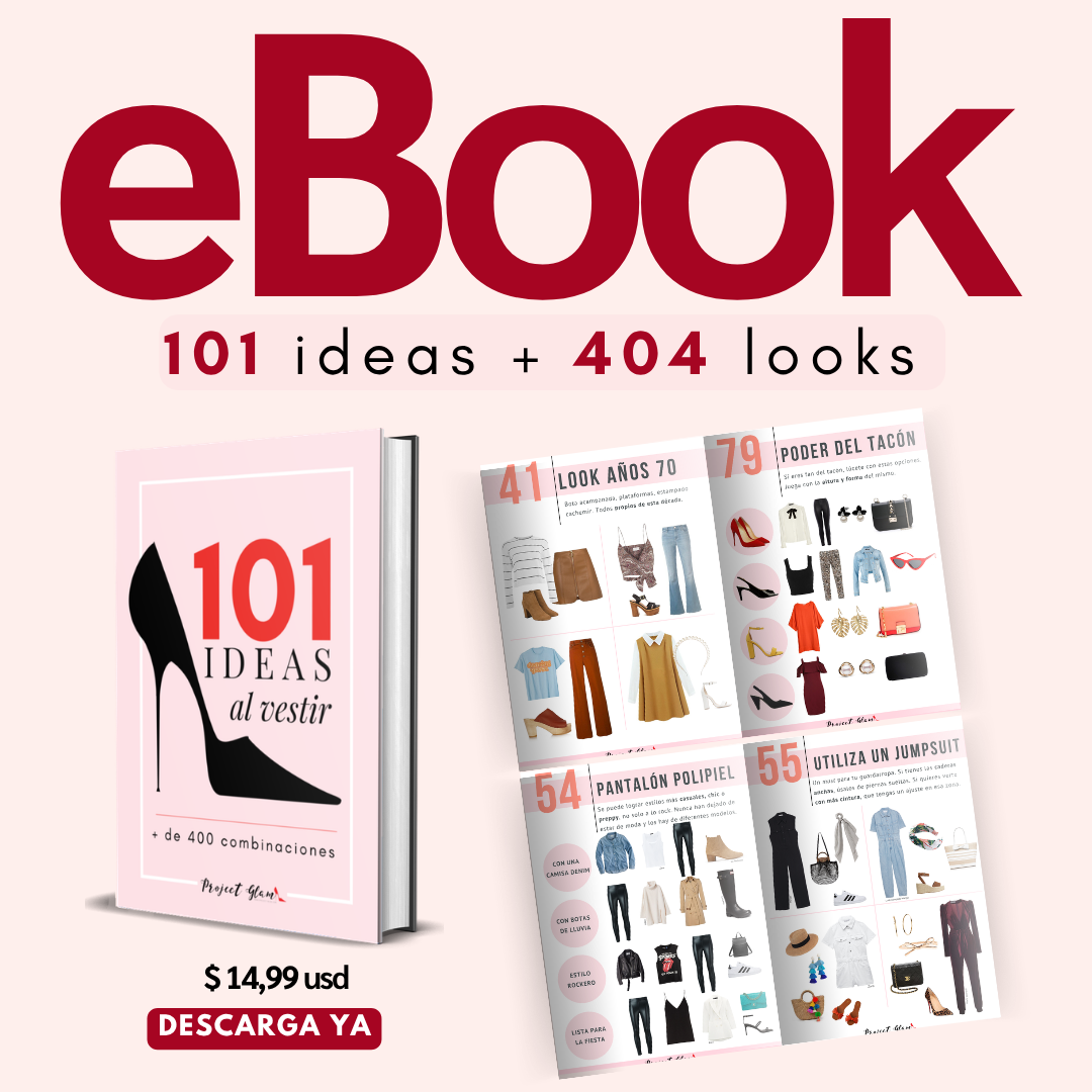 Project Glam Facebook ad: eBook: 101 ideas al vetir