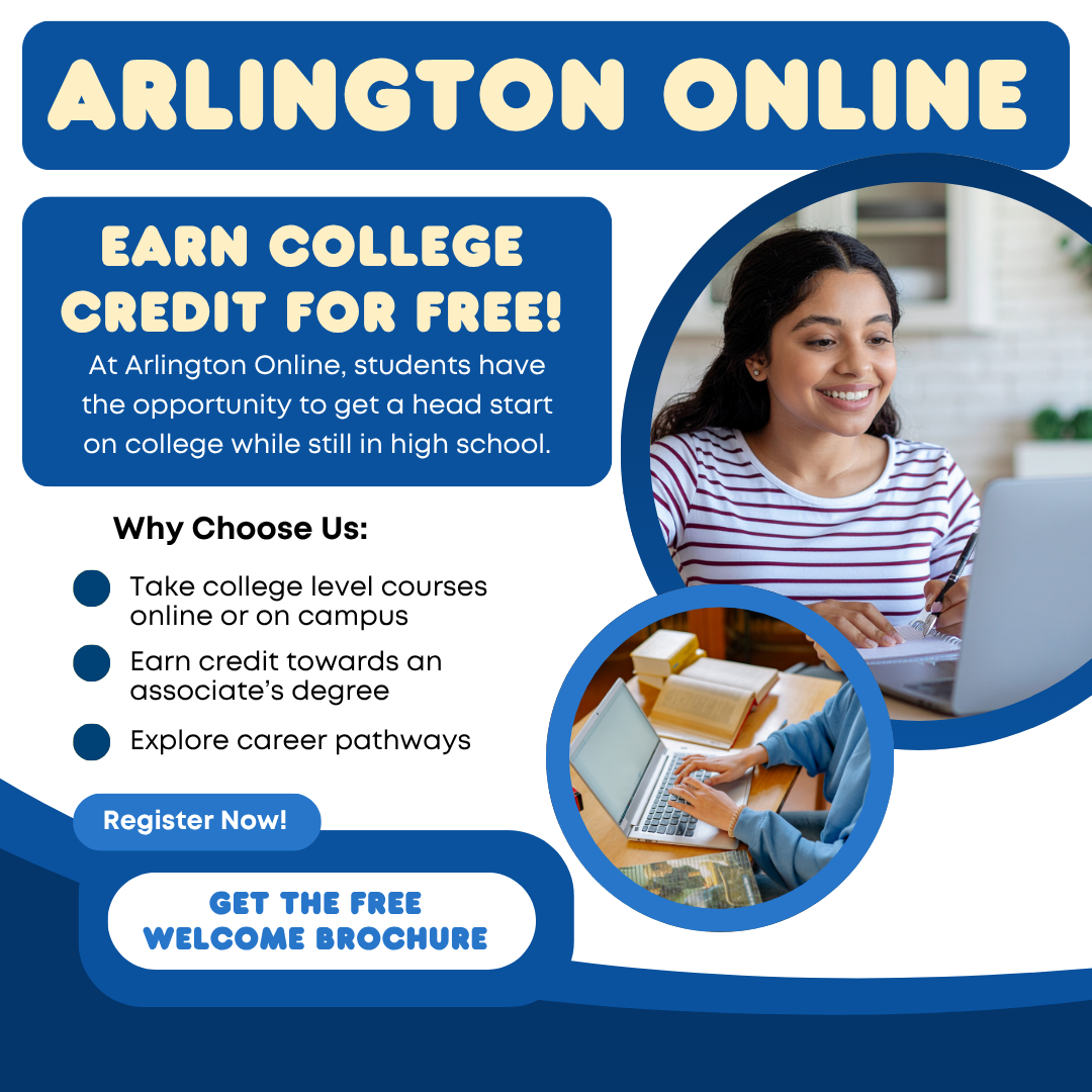 Arlington Online Facebook ad from May 21, 2026