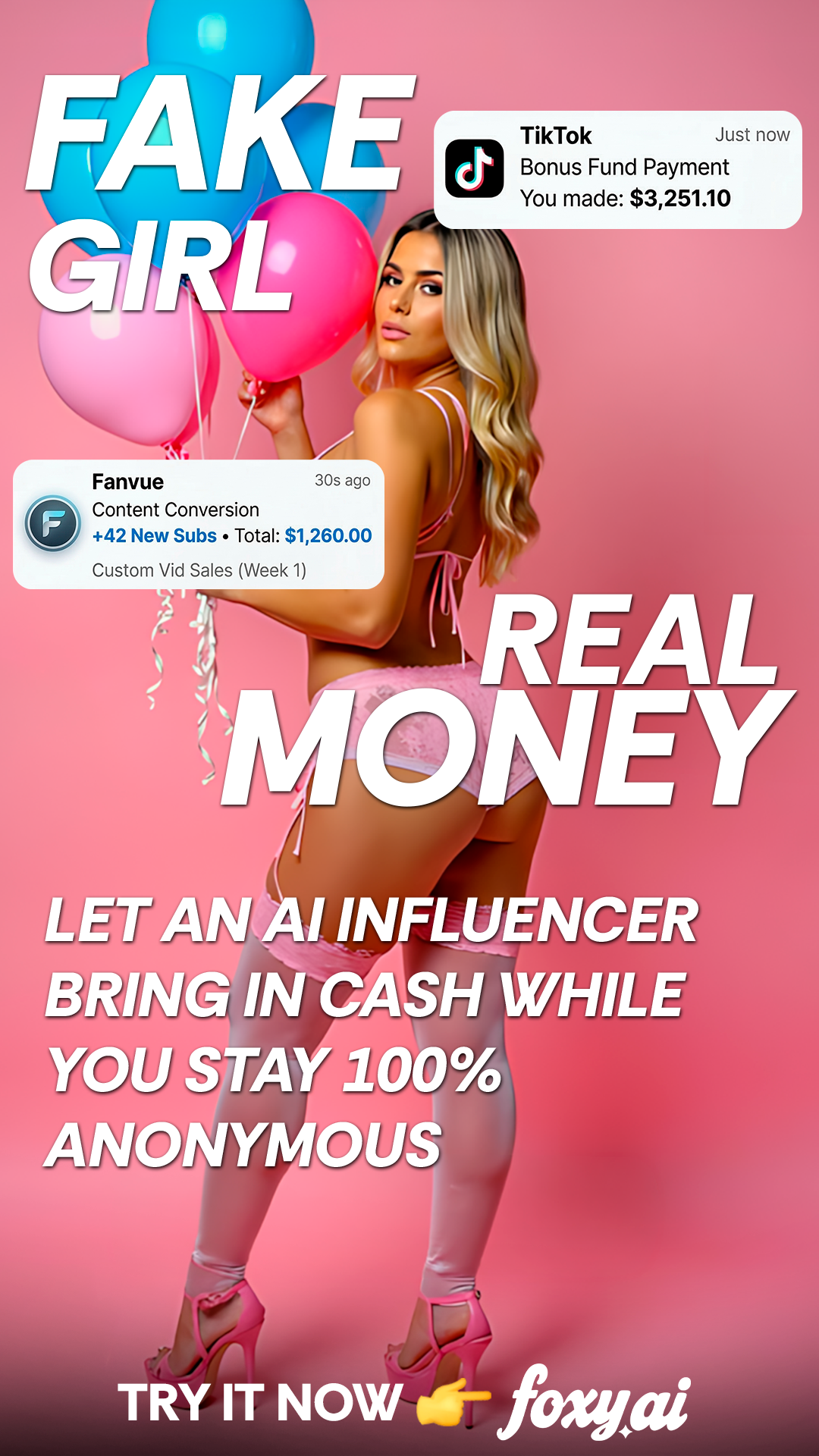 Foxy.ai Facebook ad