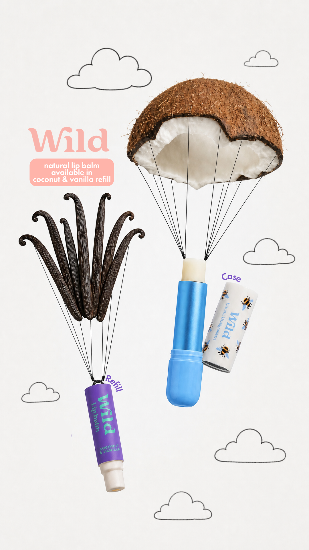 Wild Facebook ad: Say goodbye to dry with our revolutionary lip balm.
