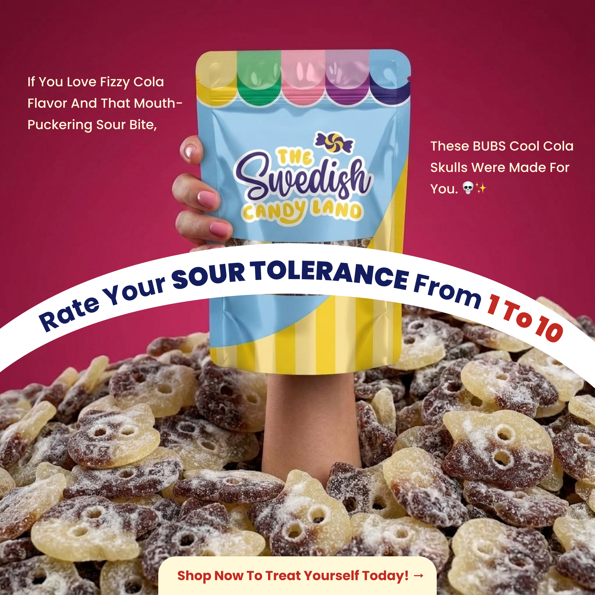 Swedish Candy Land Facebook ad