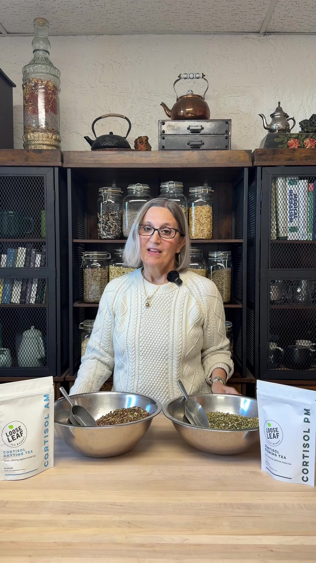Loose Leaf Tea Market Facebook ad: Wired but tired? Fix that.