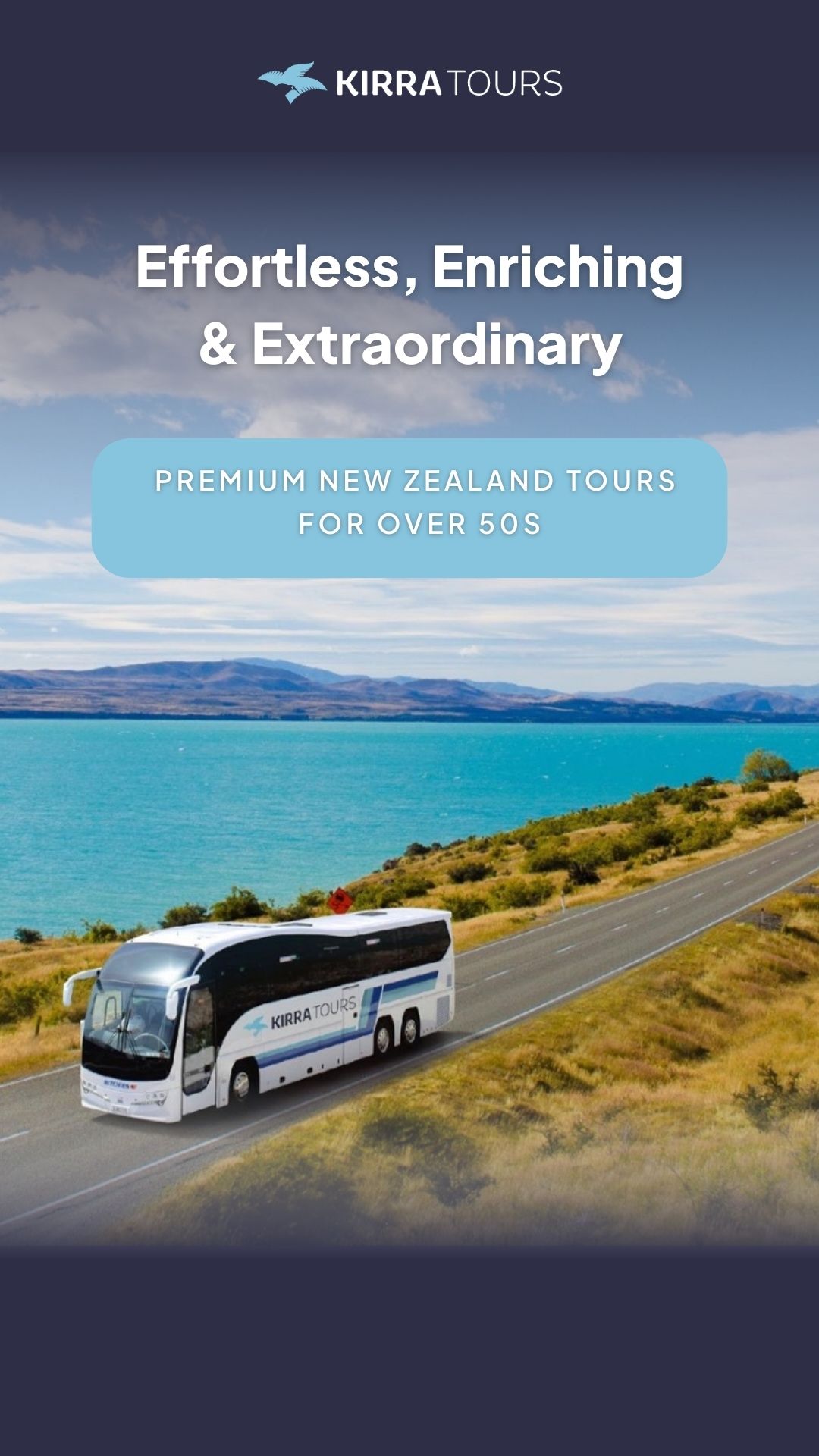 Kirra Tours New Zealand Facebook ad from Jun 15, 2026