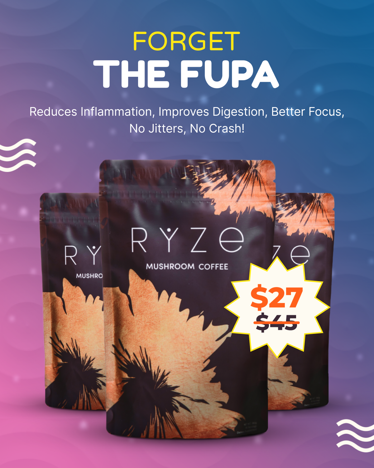 RYZE Superfoods Facebook ad