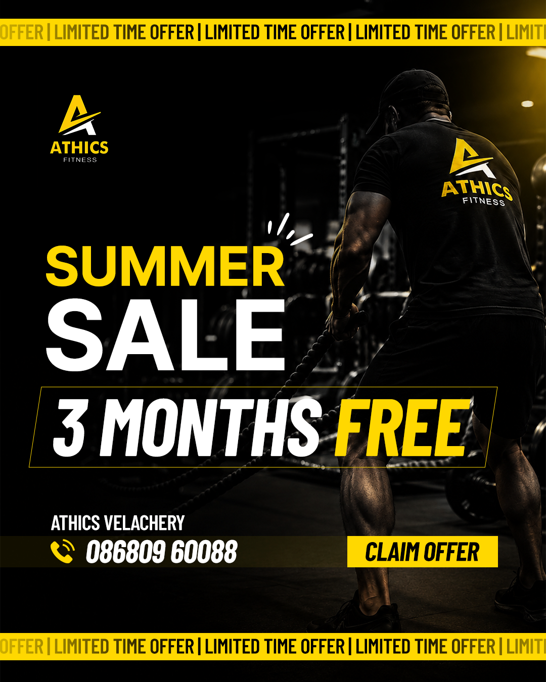 Athics Fitness Velachery Facebook ad: Stop Choosing Cheap Gyms. Choose Quality.