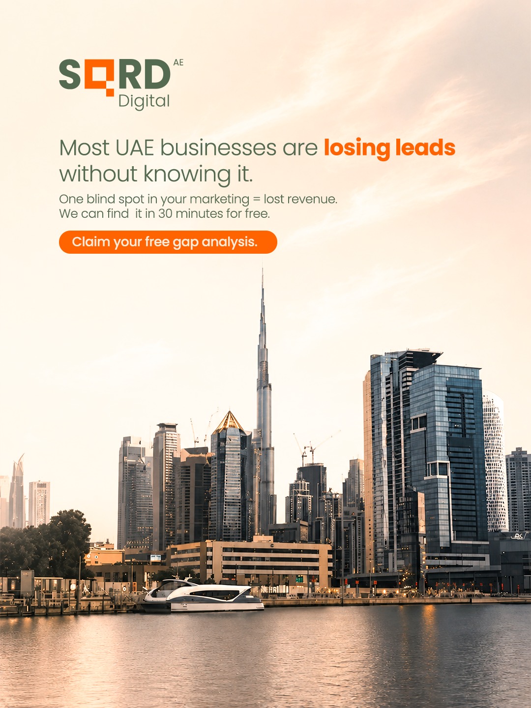 SQRD Digitalᵃᵉ Facebook ad: Most UAE businesses are bleeding leads; and don't…