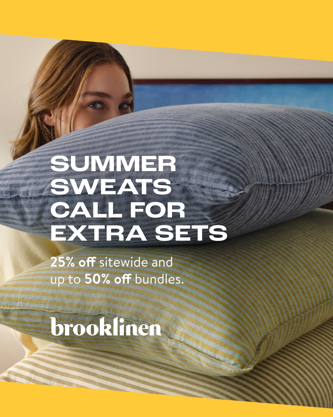 Brooklinen Facebook ad