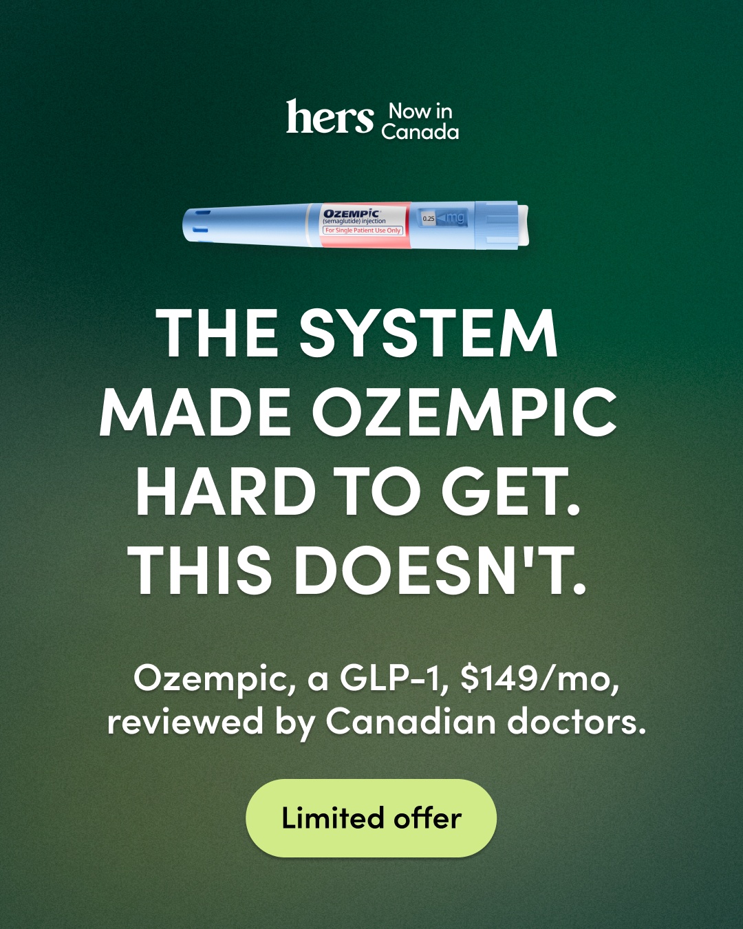 Hers Facebook ad