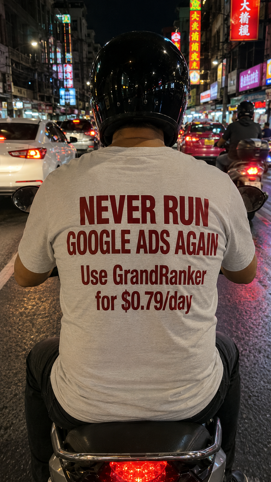 GrandRanker Facebook ad: Rank on Google without the ad spend!
