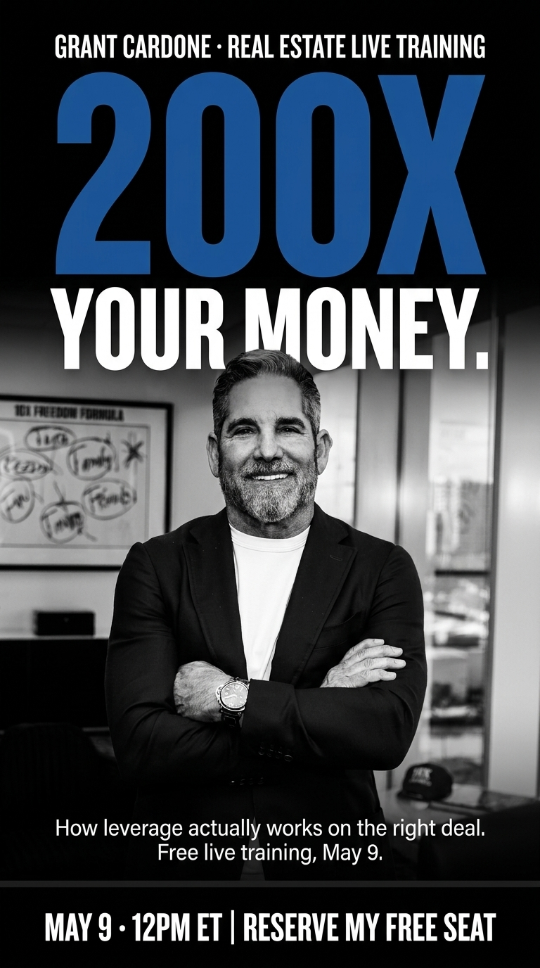 Grant Cardone Facebook ad