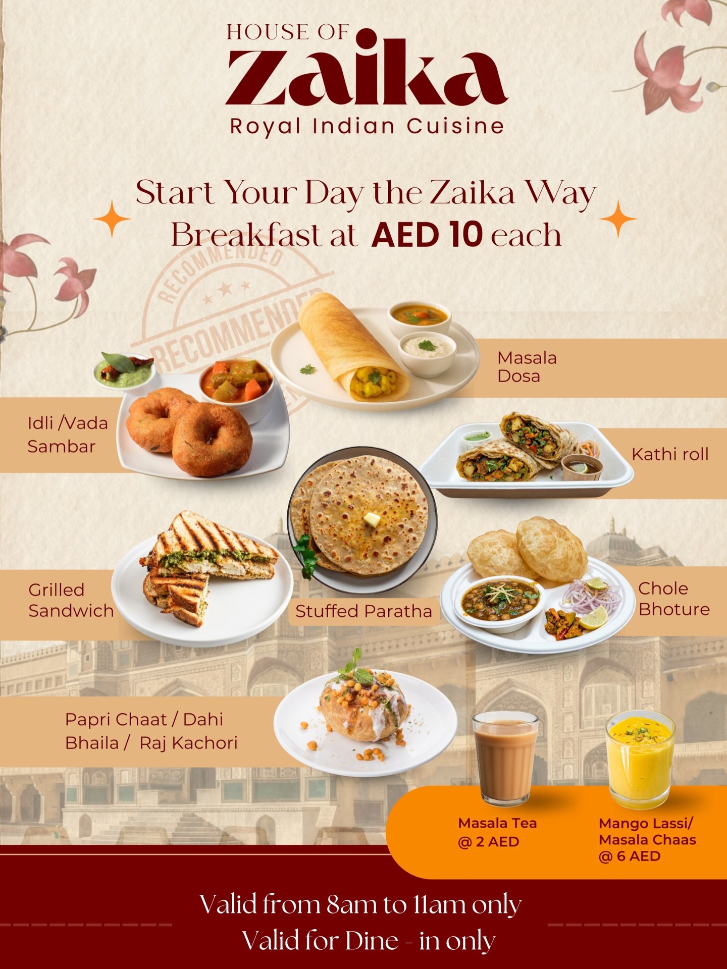 House of Zaika Facebook ad: Mornings just got better at Zaika