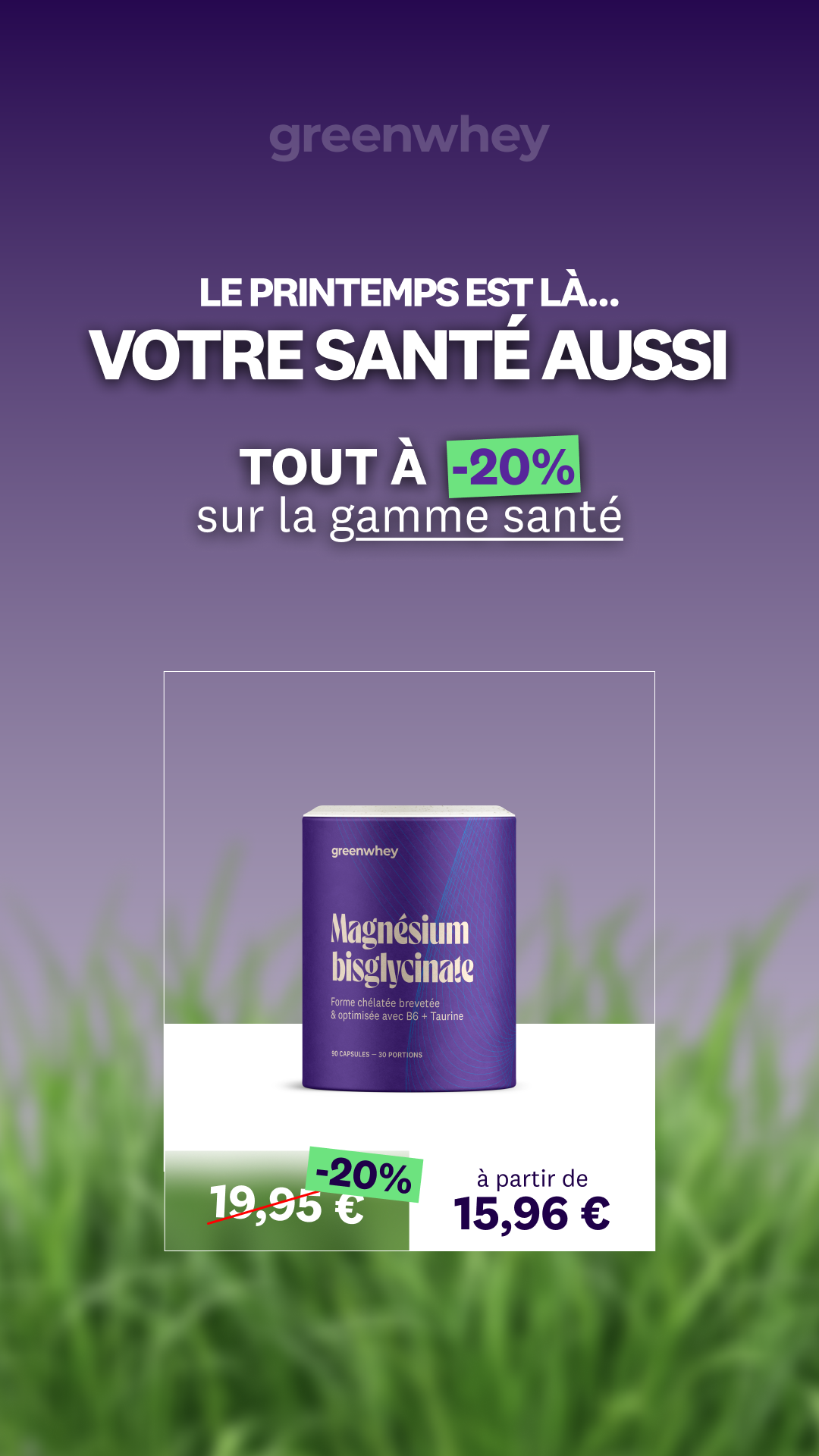 greenwhey Facebook ad