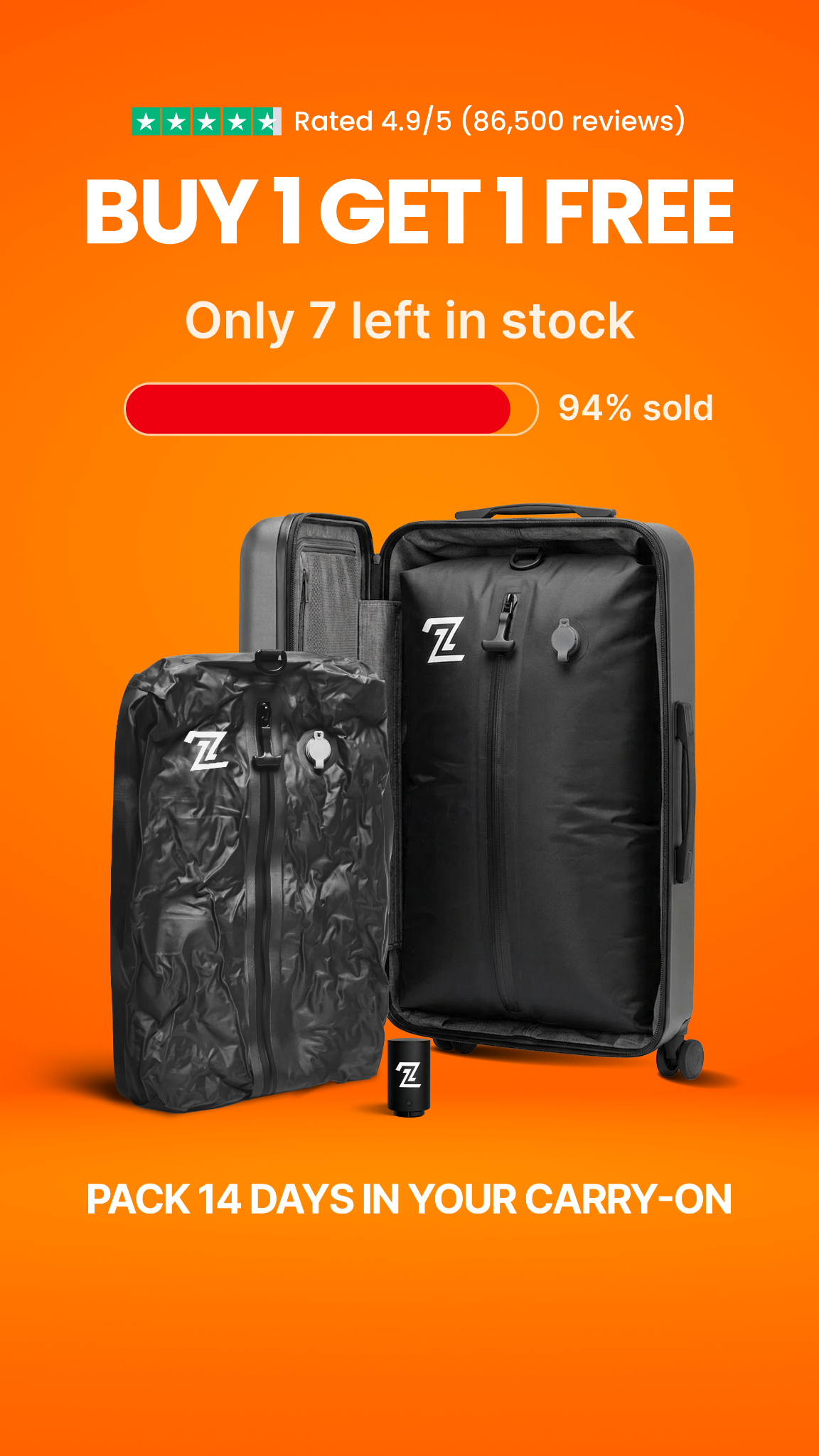2packbag Facebook ad