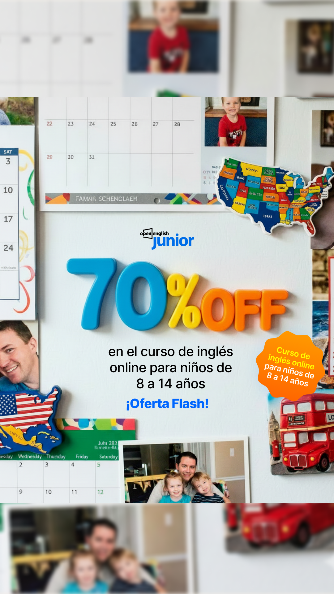 Open English Junior Facebook ad