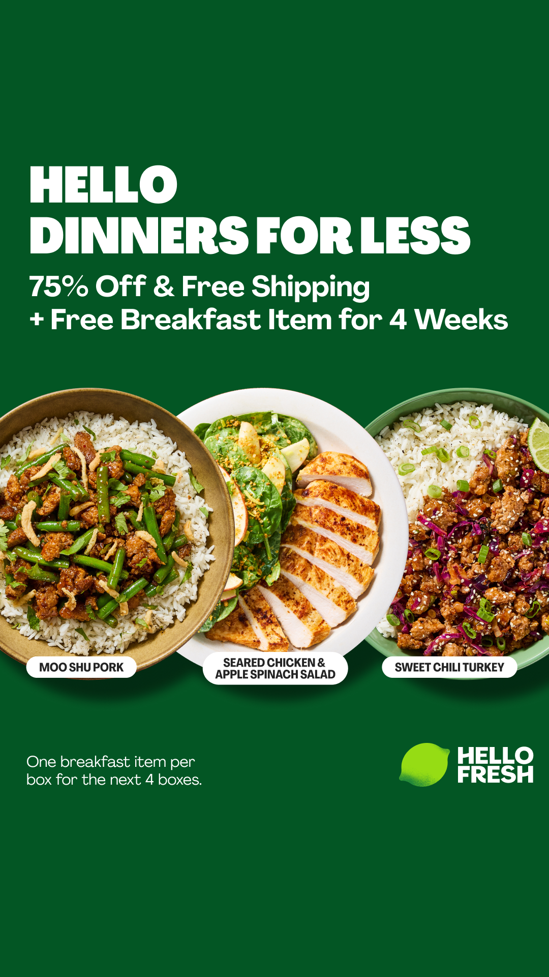 HelloFresh Facebook ad