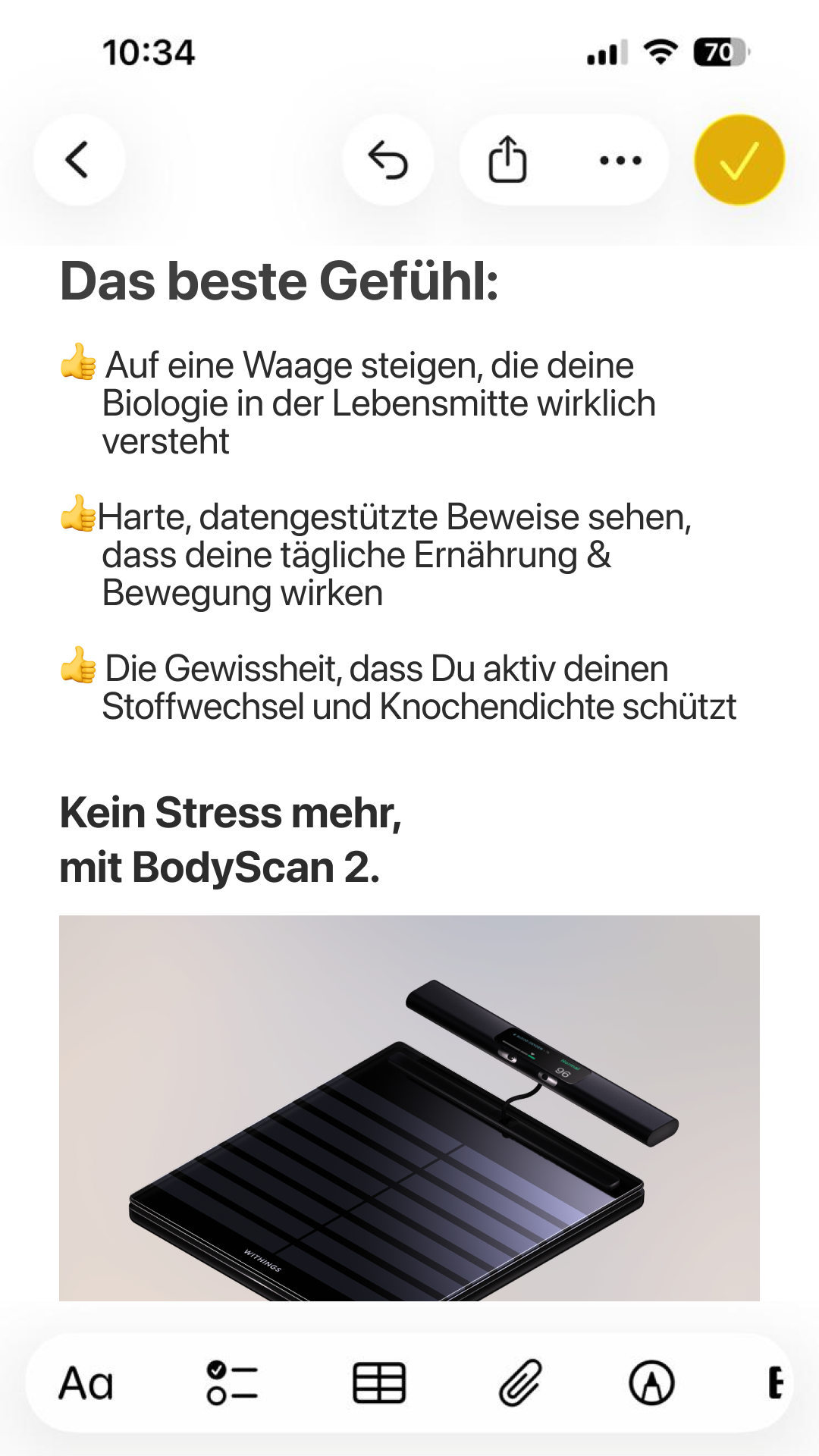 Withings Facebook ad: Deine Gesundheit in 90 Sekunden