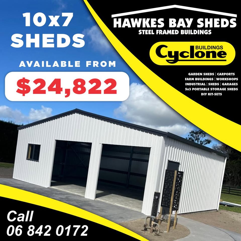 Hawkes Bay Sheds 2025 Ltd Facebook ad: The Full DIY Kitset