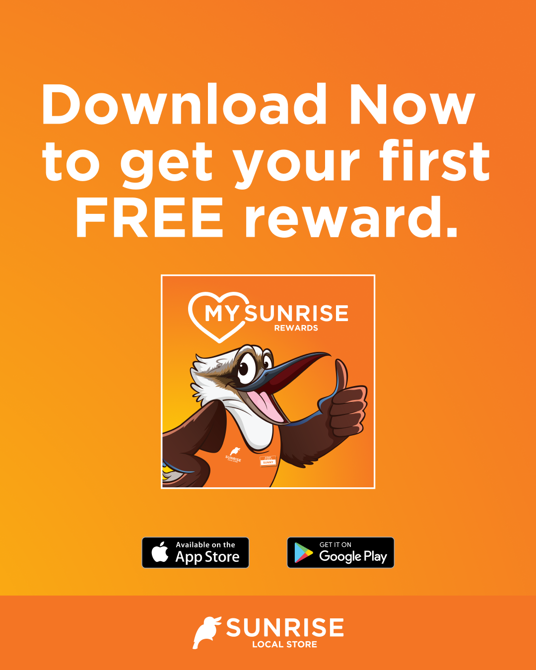 Sunrise Local Stores Facebook ad from May 19, 2026