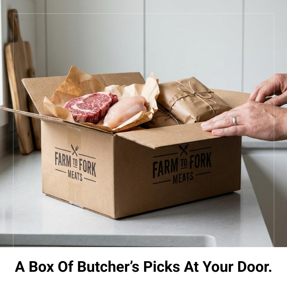 Broad Focus Facebook ad: Butcher Meat Delivery Service.
