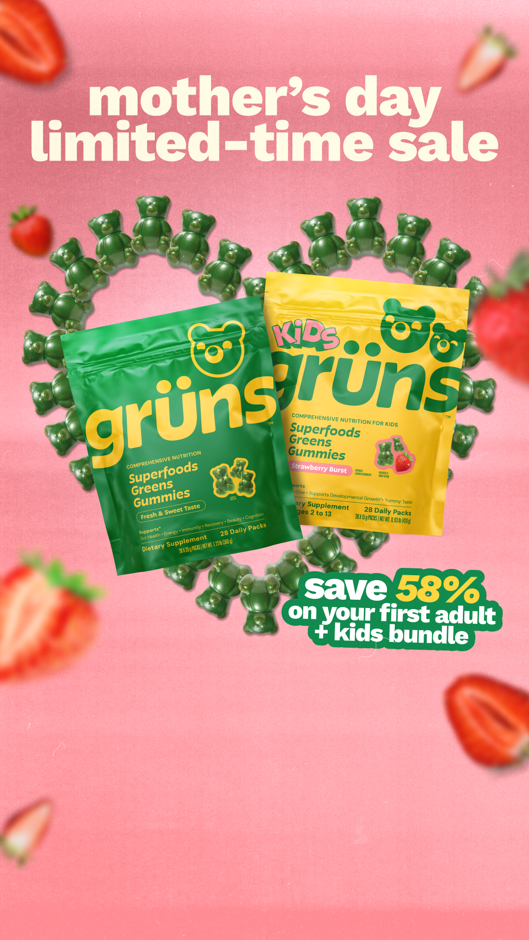 Grüns Kids Facebook ad