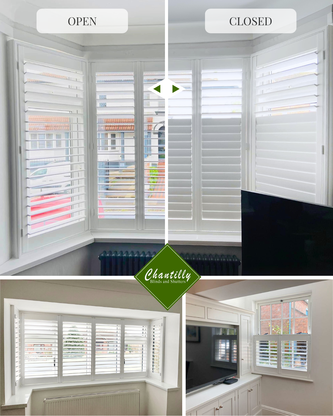 Chantilly Blinds, Curtains & Shutters Facebook ad: Claim Your 20% Off & Free Quote