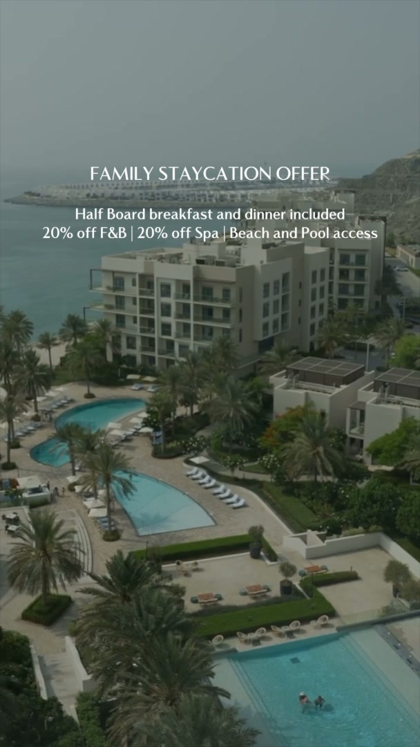 Address Beach Resort Fujairah Facebook ad: Family Staycation Offer