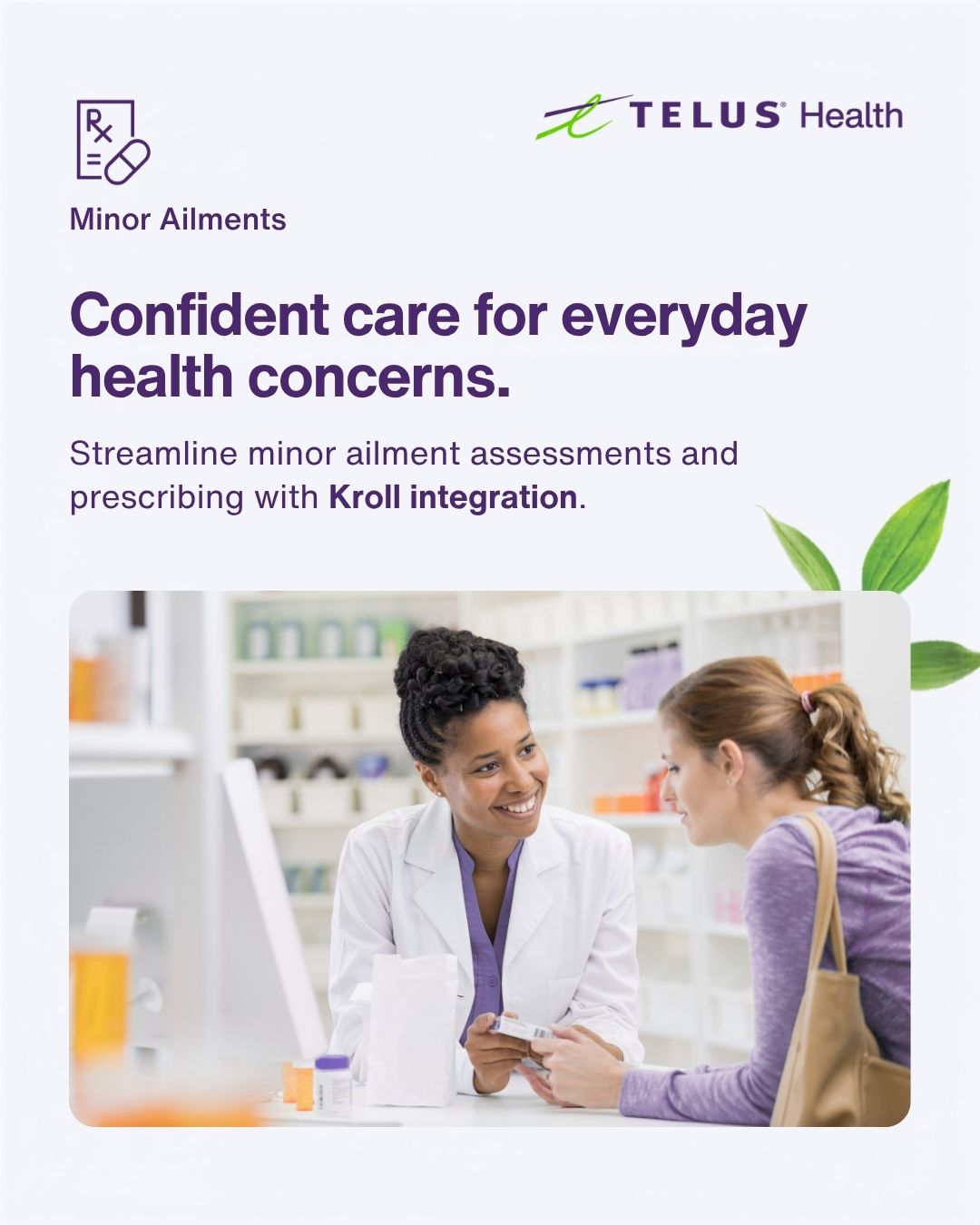 TELUS Health Facebook ad: Minor ailments, added to Kroll