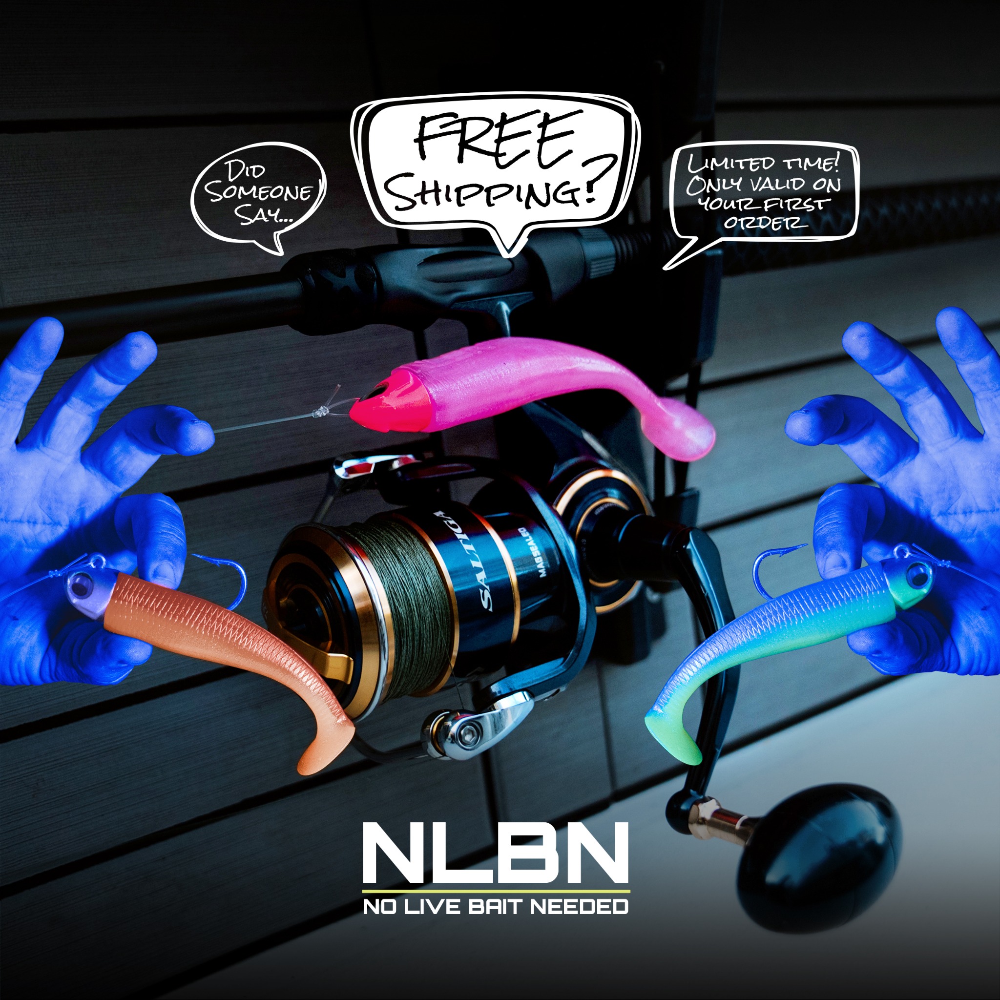 No Live Bait Needed Facebook ad