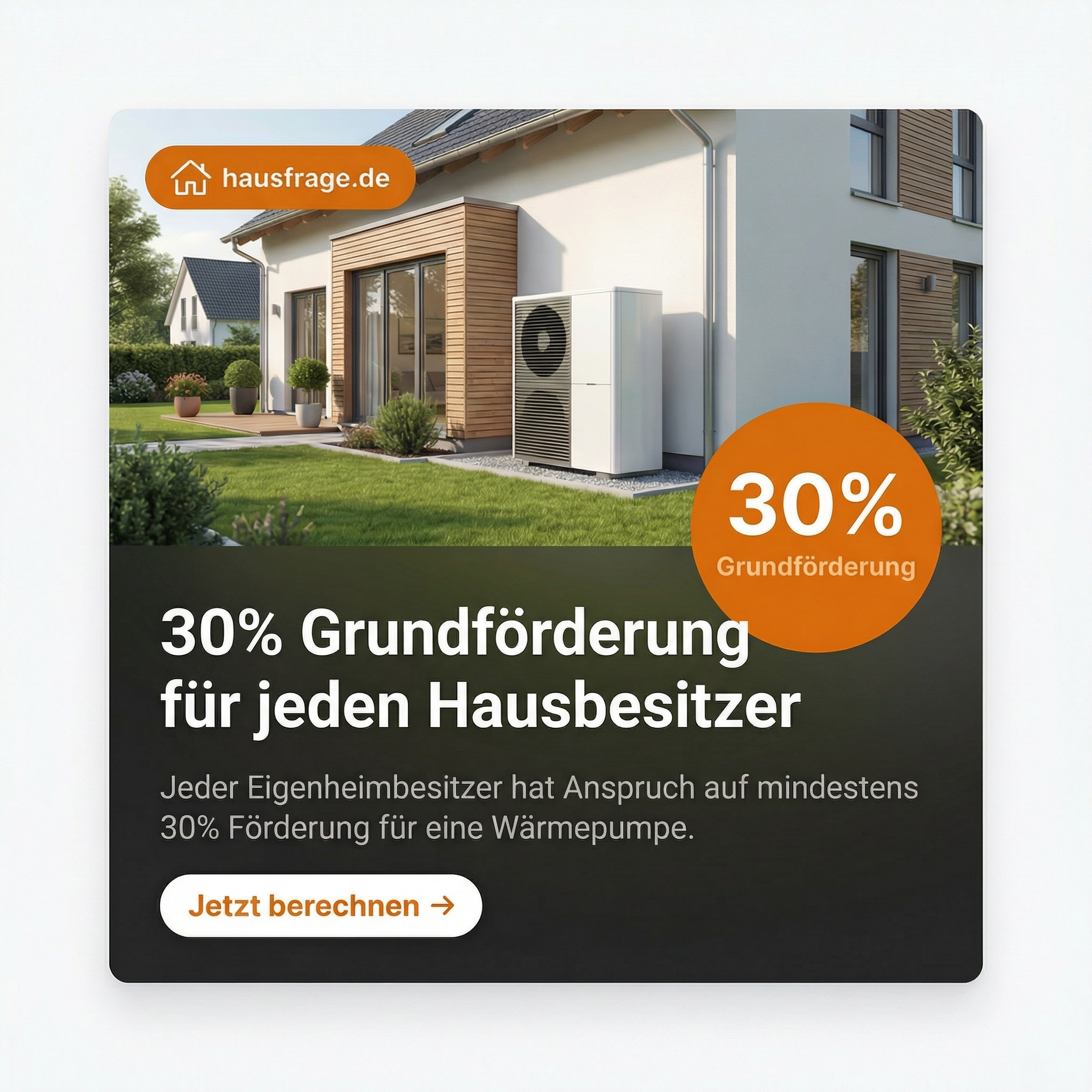 Hausfrage Facebook ad