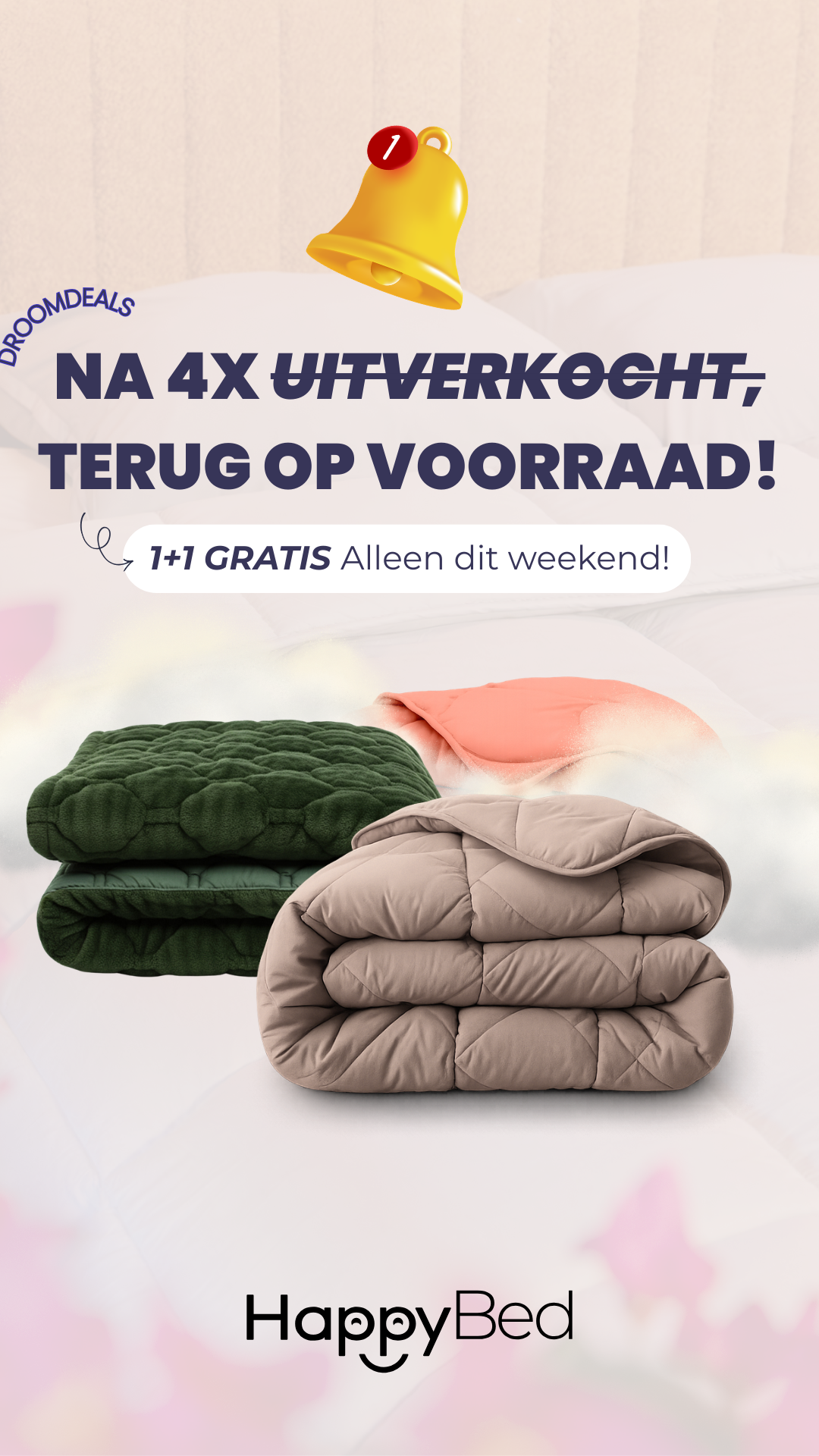 HappyBed Facebook ad