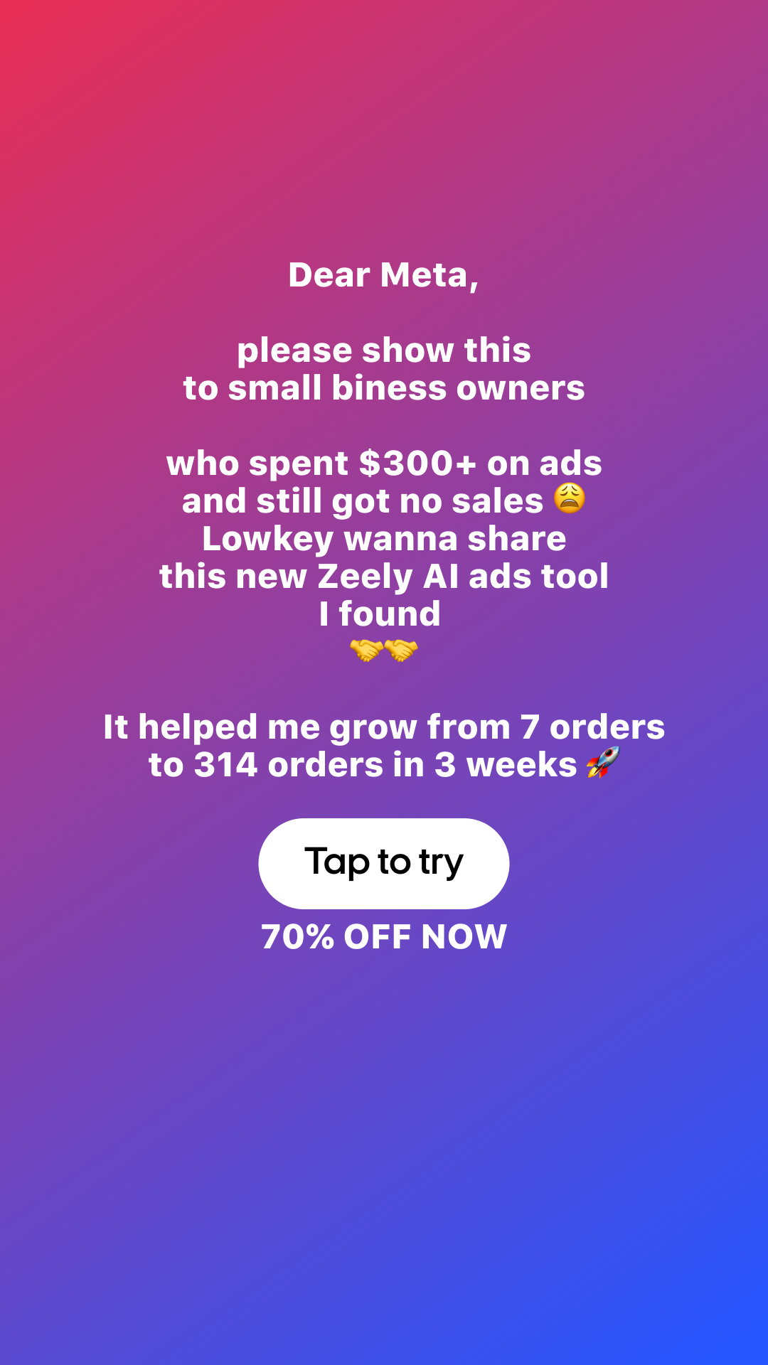 Zeely: Grow Sales with AI Facebook ad