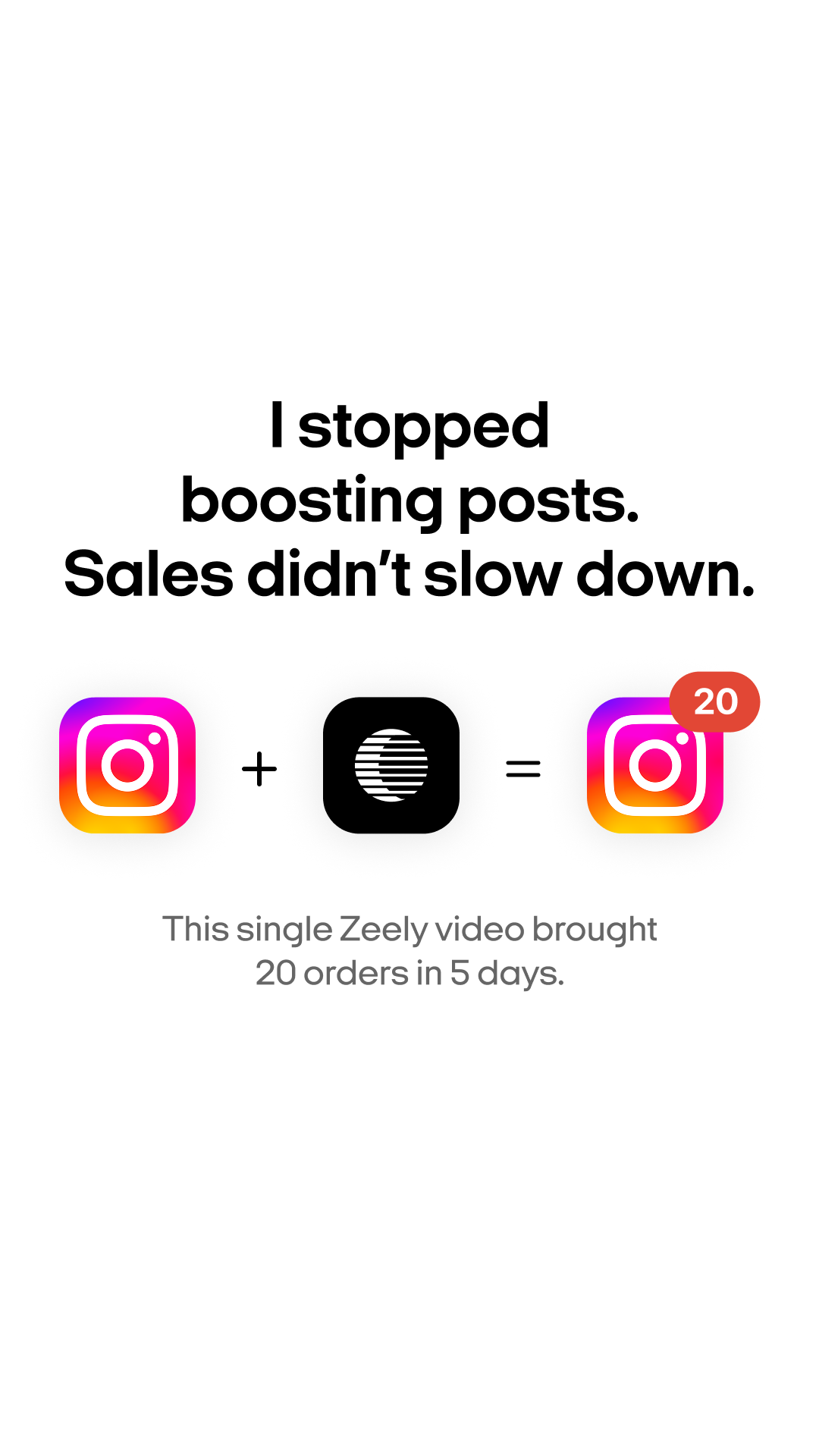 Zeely Facebook ad