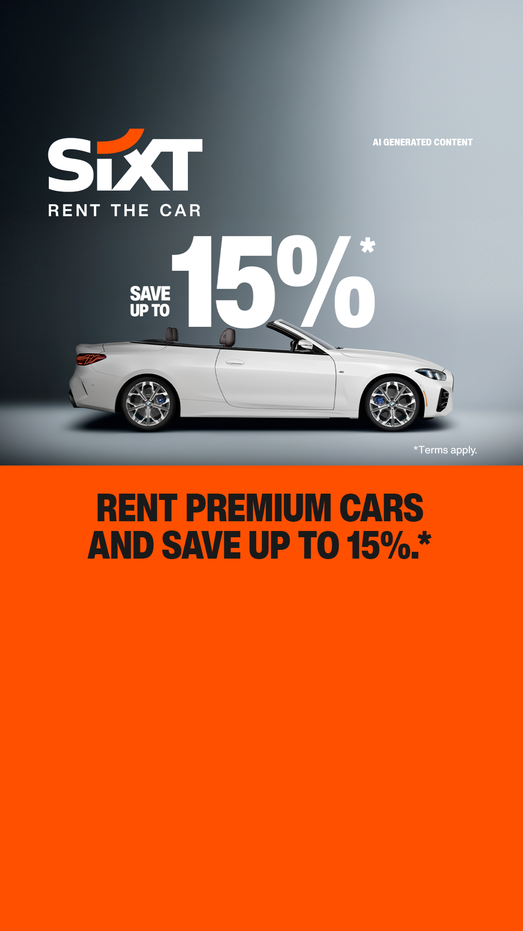 Sixt Facebook ad