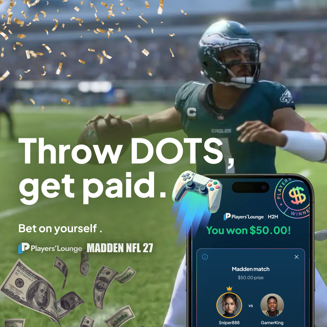 Players' Lounge Facebook ad: 100% first deposit match!