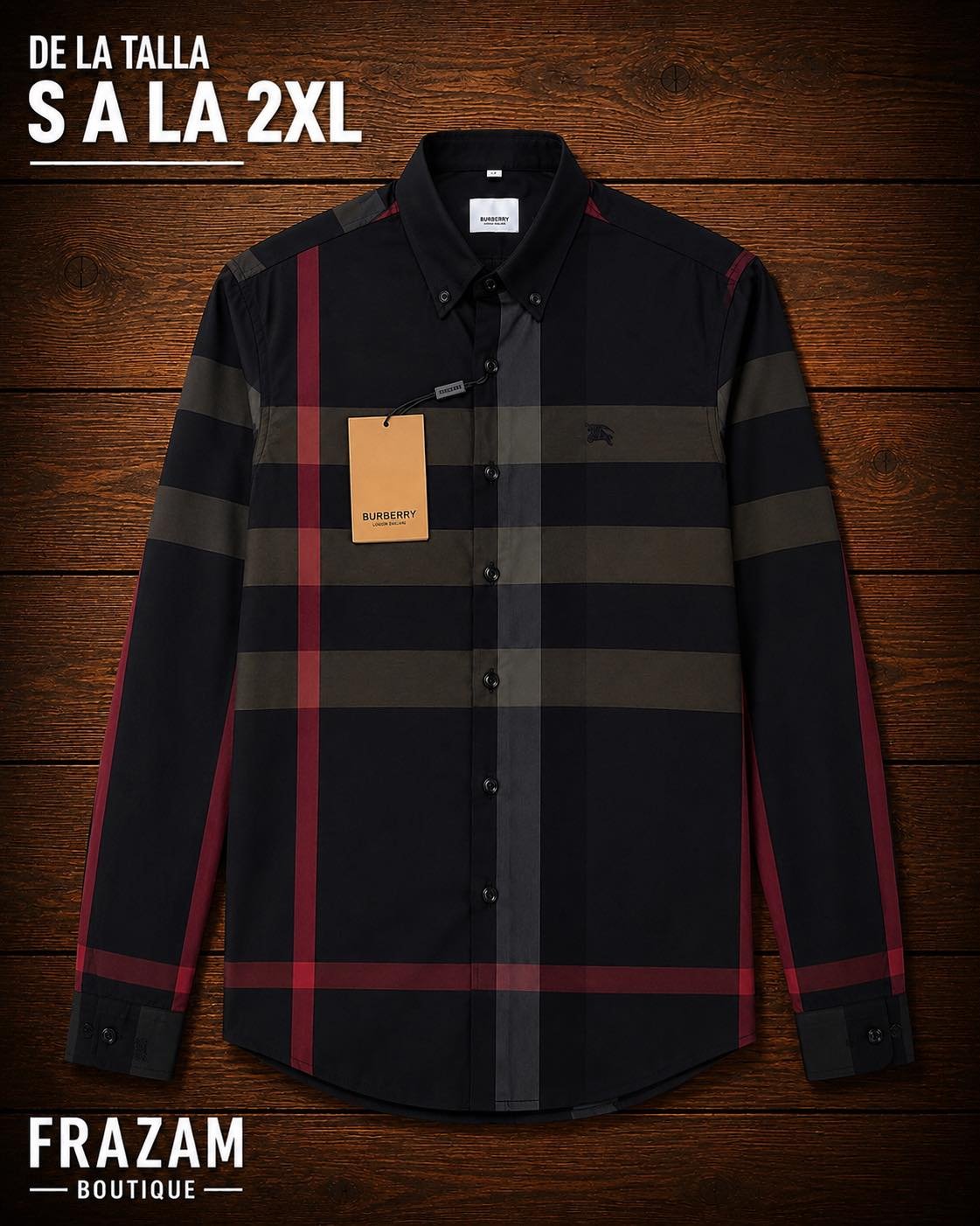 Frazam Boutique Facebook ad: Camisas para caballero
