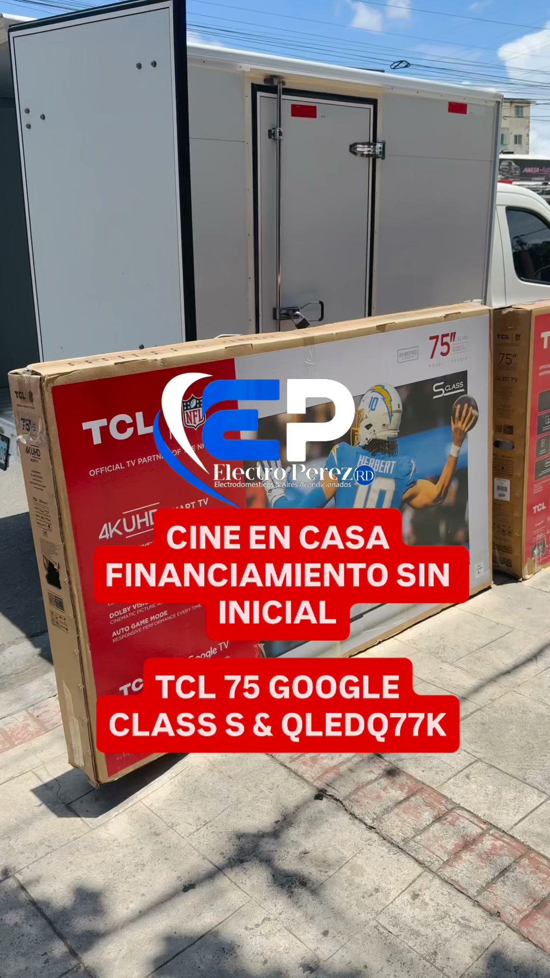 Electro perez rd Facebook ad: TCL 75S551 (Google TV)