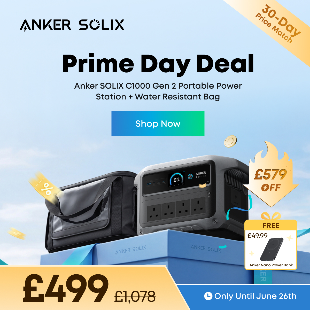 Anker SOLIX Facebook ad