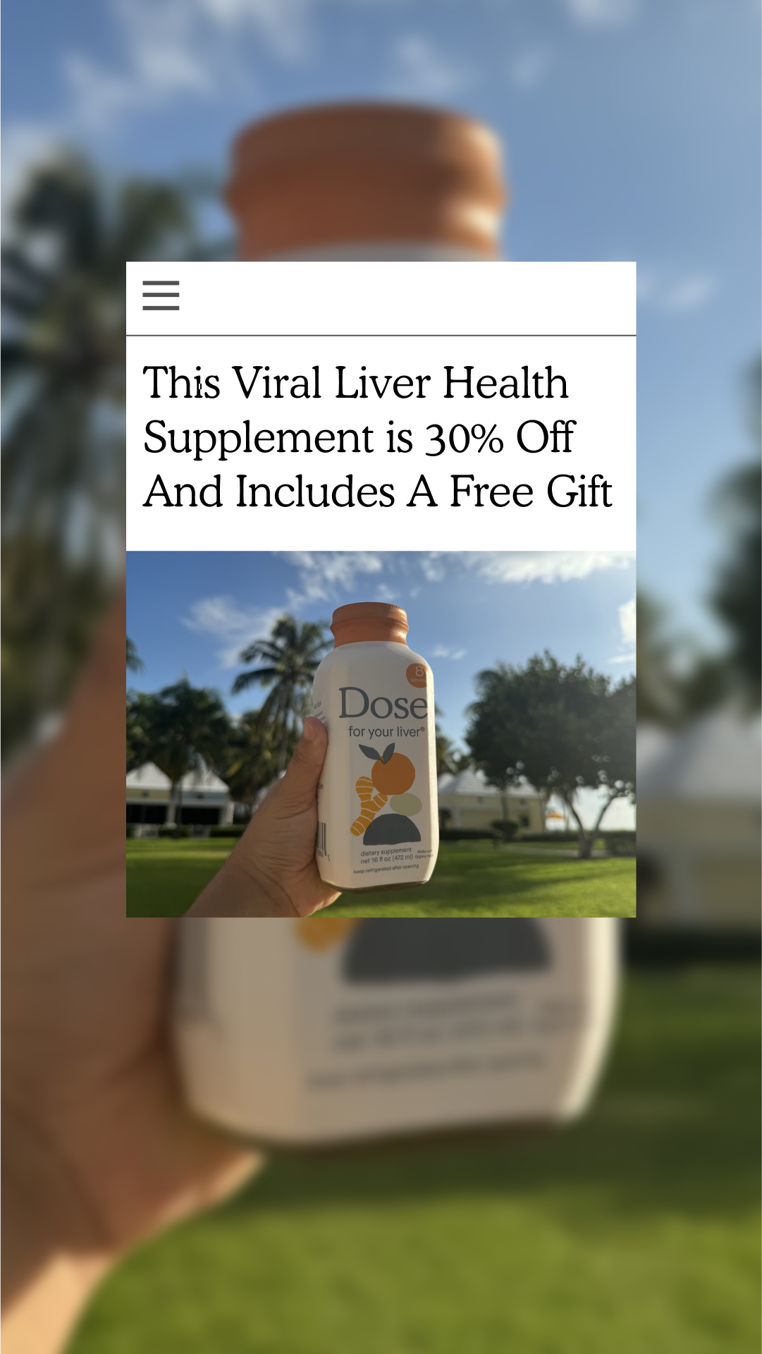 Dose Facebook ad