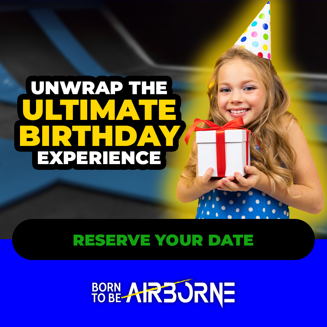 Airborne Taylor Facebook ad: Plan a Party | Taylor Airborne Adventure