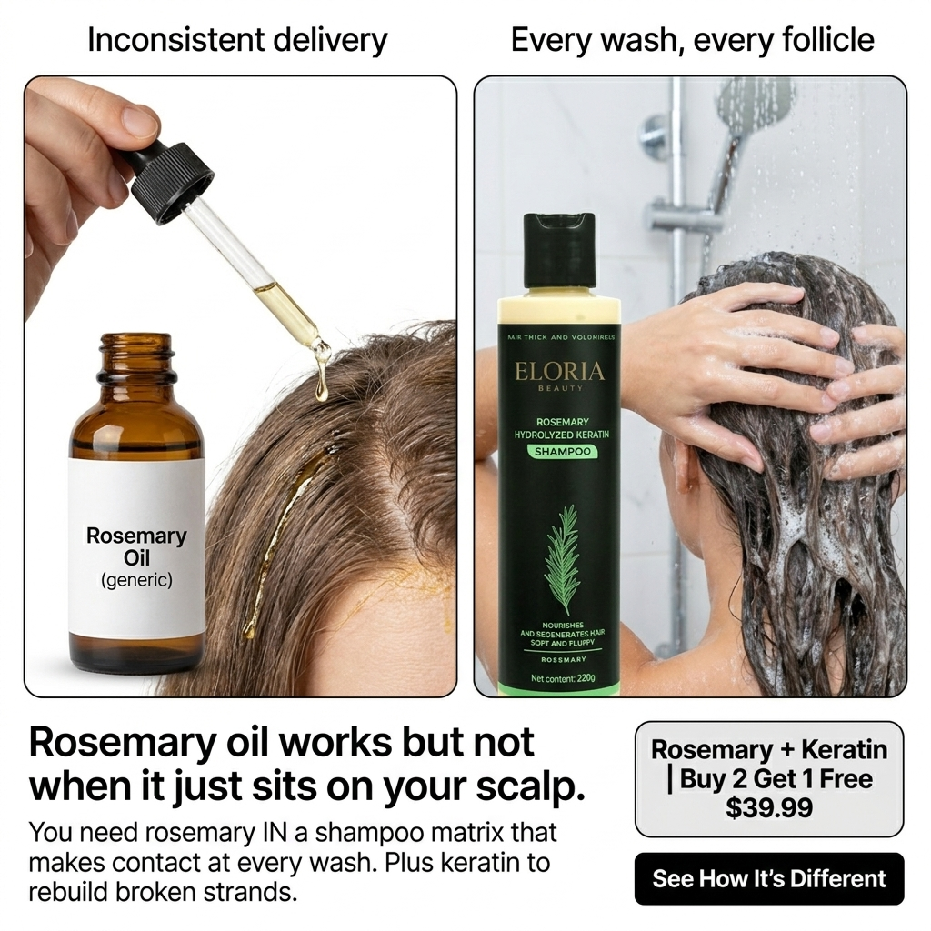 Madison Rose Facebook ad: Nourish Your Hair Naturally