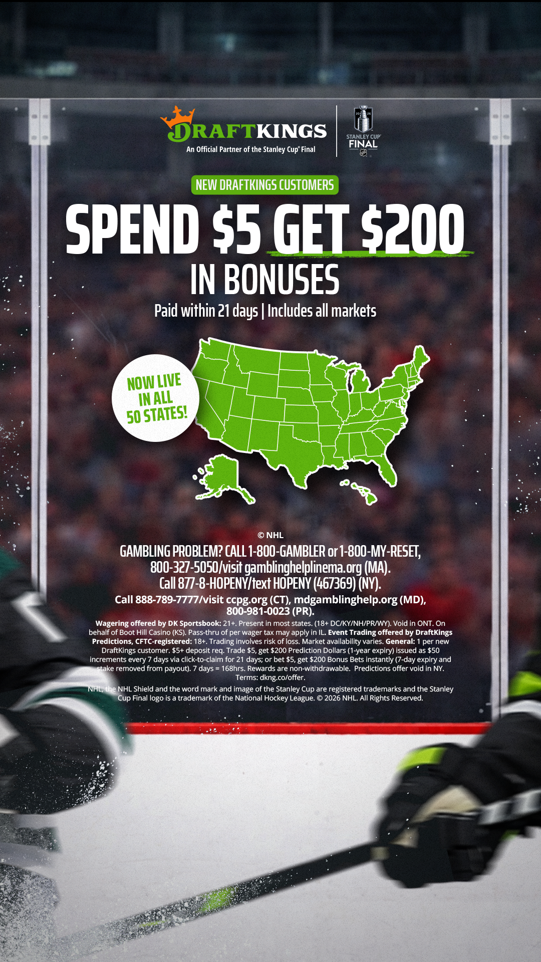 DraftKings Sports Facebook ad