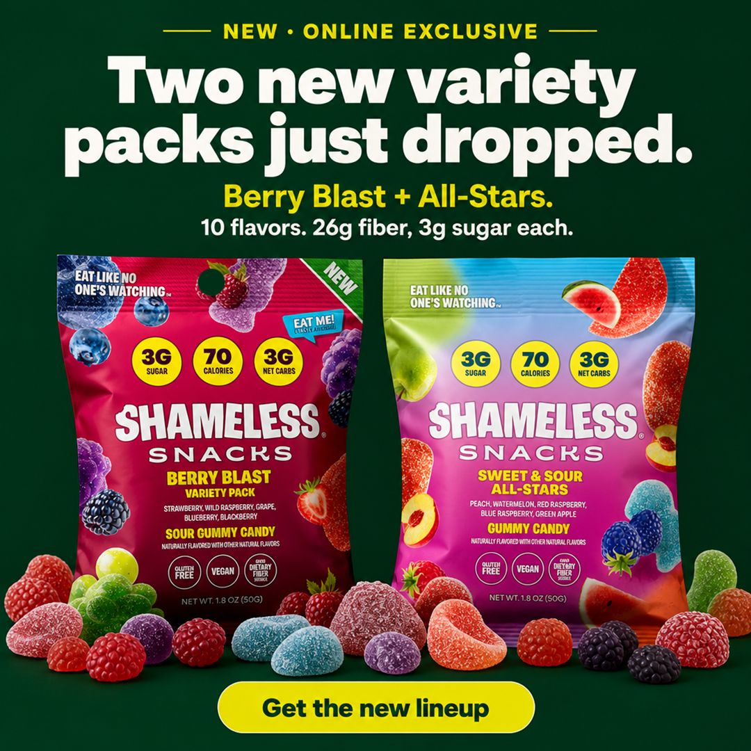 Shameless Snacks Facebook ad