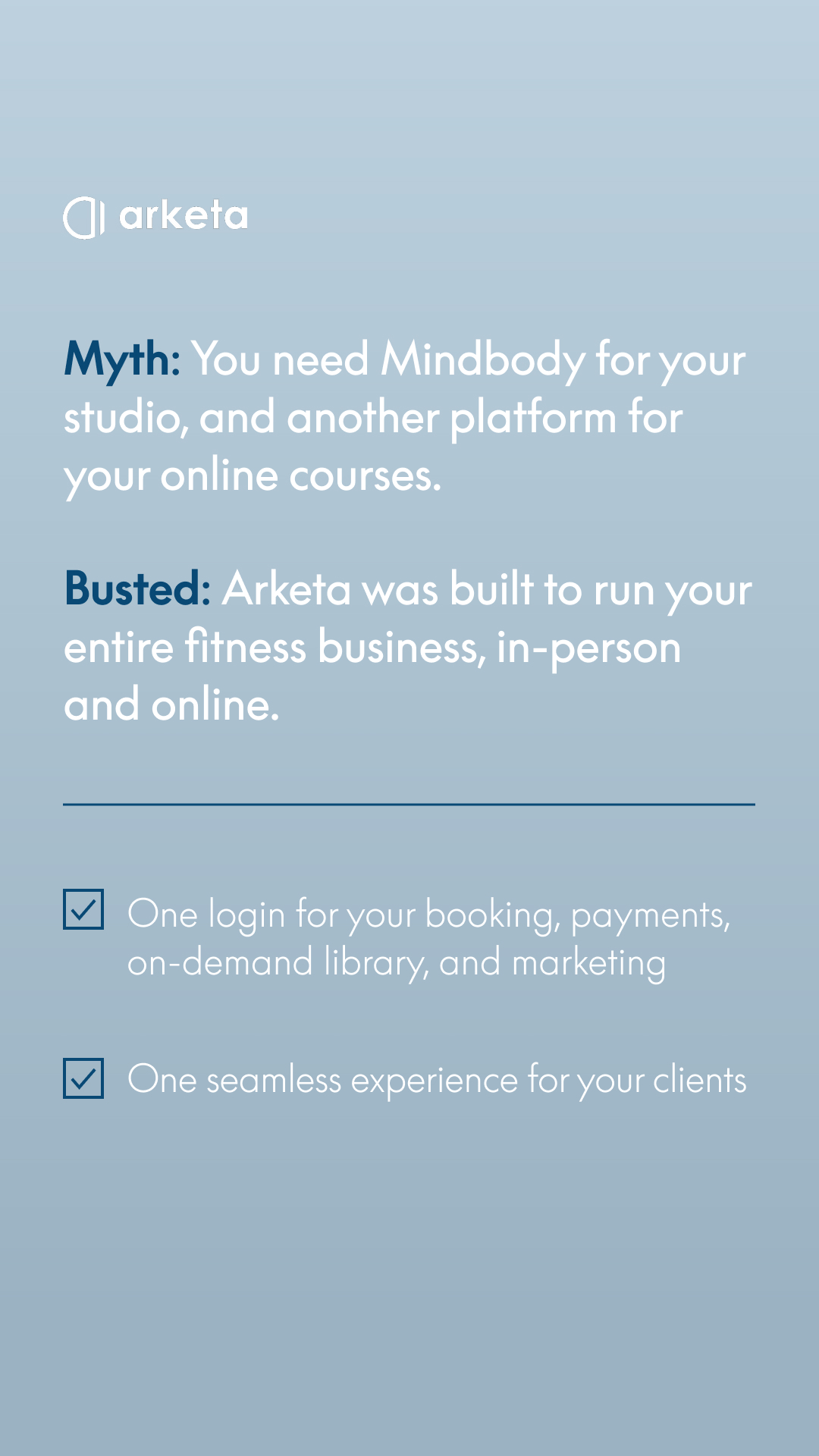 Arketa Facebook ad