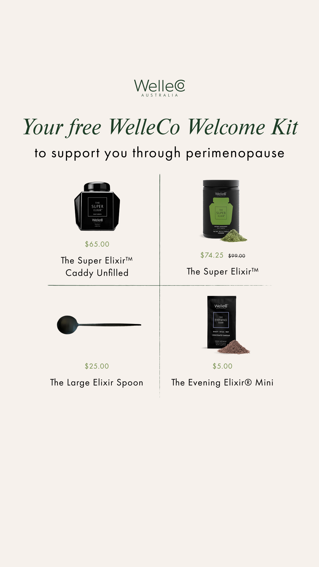WelleCo Facebook ad