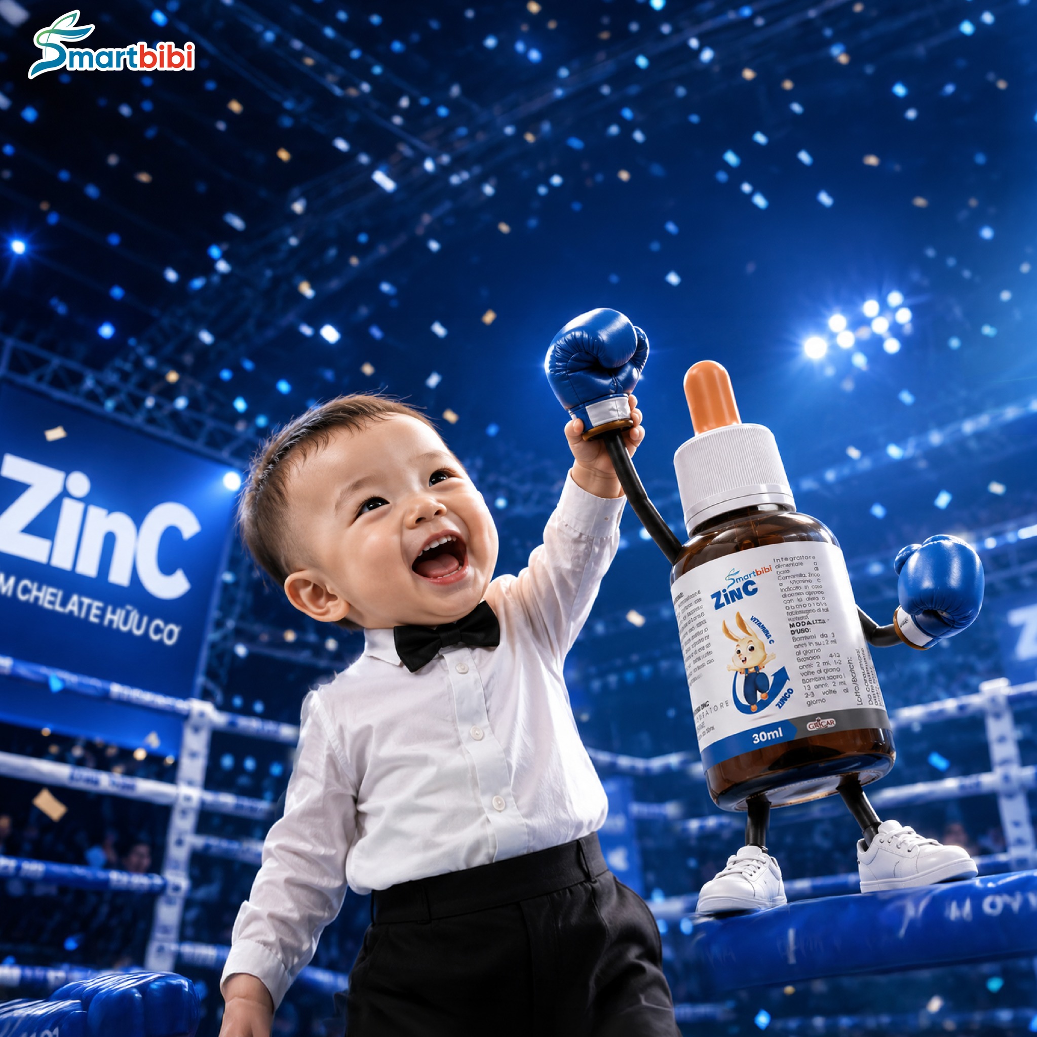 Smartbibi Zinc - Bổ sung kẽm hữu cơ cho bé yêu Facebook ad