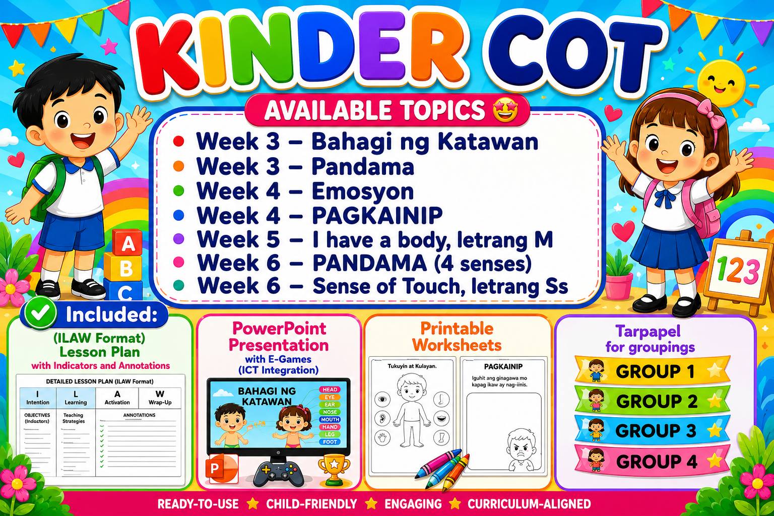 EDU Materials Facebook ad: 1ST TERM COT FILES ARE NOW AVAILABLE!