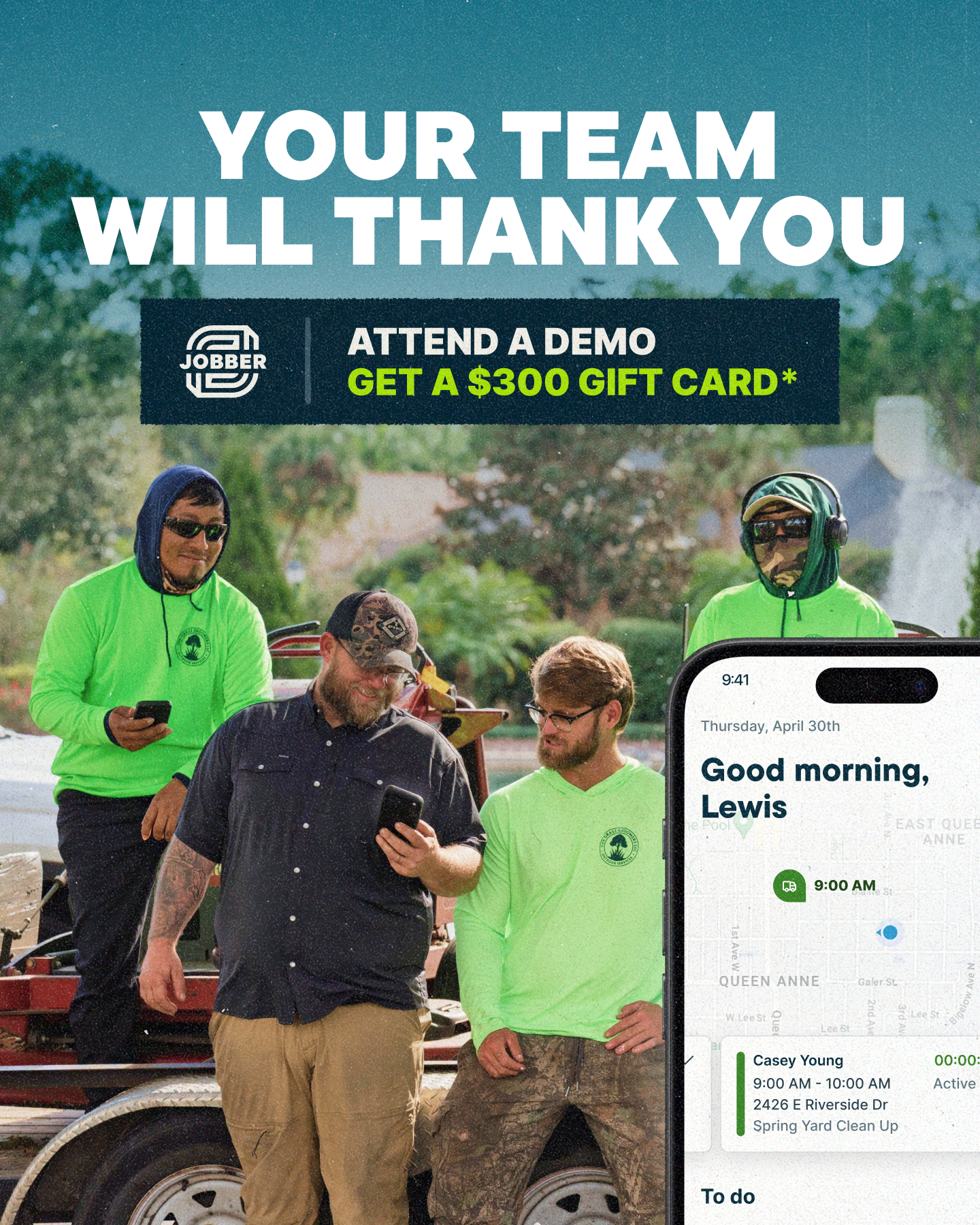 Jobber Facebook ad